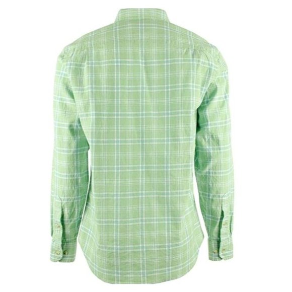 SOUTHERN TIDE TrimFit Long Sleeve Button Front Shirt Green Plaid Mens size M NWT - Picture 2 of 3